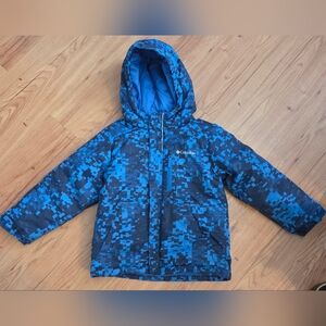 Columbia Kids Digital Camo Puffer Jacket - Blue and Black